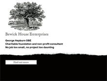 Tablet Screenshot of bewickhouse.com